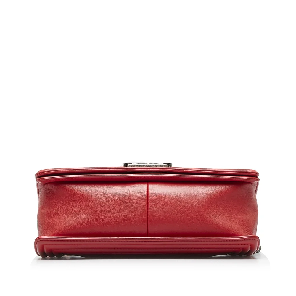 Pre-Loved Chanel Old Medium Calfskin Double Stitch Boy Flap